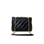PINKO Black Leather Handbag - Eljoys Fashion 