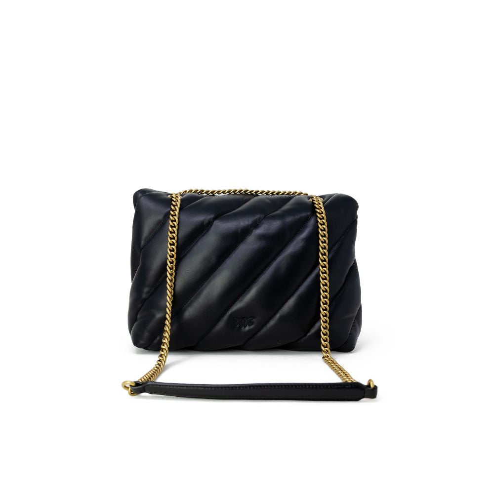 PINKO Black Leather Handbag - Eljoys Fashion 