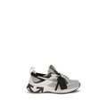 Off-White Gray Fabric Athletic Sneakers - Eljoys Fashion 