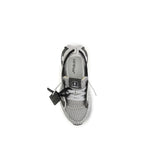 Off-White Gray Fabric Athletic Sneakers - Eljoys Fashion 