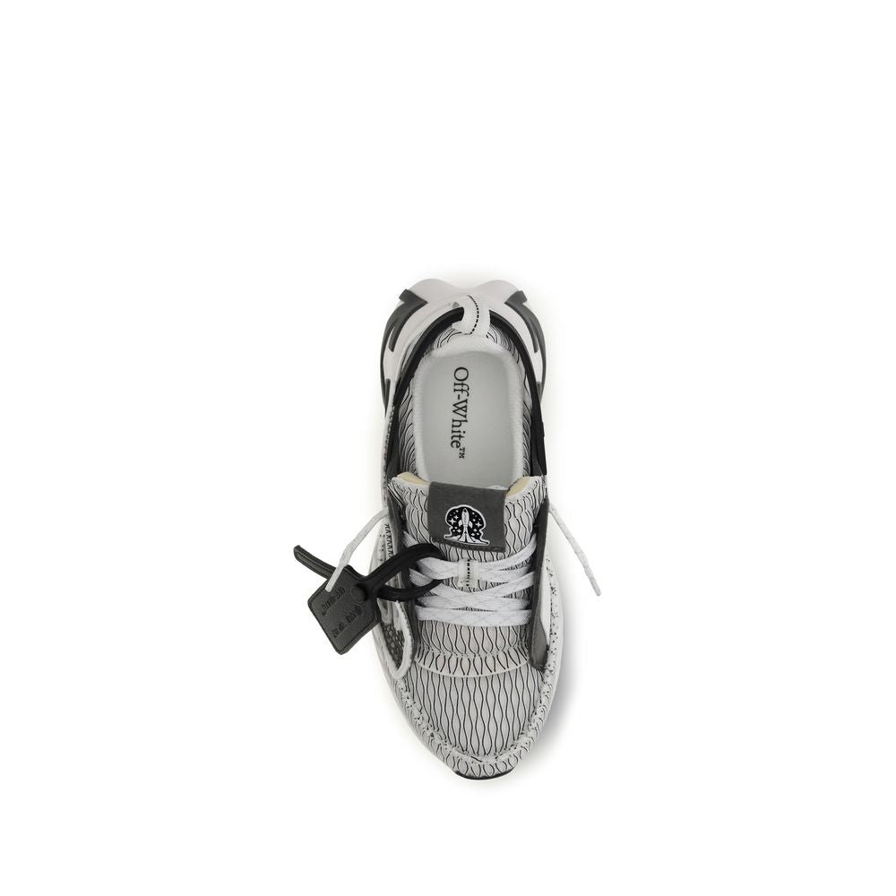 Off-White Gray Fabric Athletic Sneakers - Eljoys Fashion 
