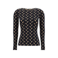 Marine Serre Black Polyamide Long Sleeve T-Shirt - Eljoys Fashion 