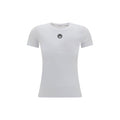 Marine Serre White Cotton T-Shirt - Eljoys Fashion 