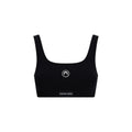 Marine Serre Black Cotton Sport Bra - Eljoys Fashion 