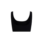 Marine Serre Black Cotton Sport Bra - Eljoys Fashion 