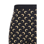 Marine Serre Black Polyamide Bermuda Shorts