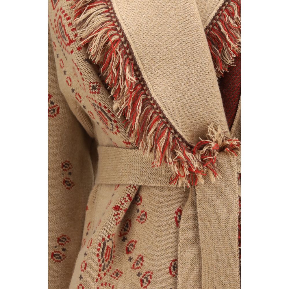 Alanui Brown Cashmere Cardigan - Eljoys Fashion 