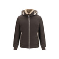 Brunello Cucinelli Brown Polyamide Bomber - Eljoys Fashion 