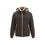 Brunello Cucinelli Brown Polyamide Bomber - Eljoys Fashion 