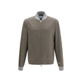 Brunello Cucinelli Bicolor Cashmere Bomber - Eljoys Fashion 