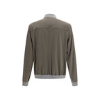 Brunello Cucinelli Bicolor Cashmere Bomber - Eljoys Fashion 