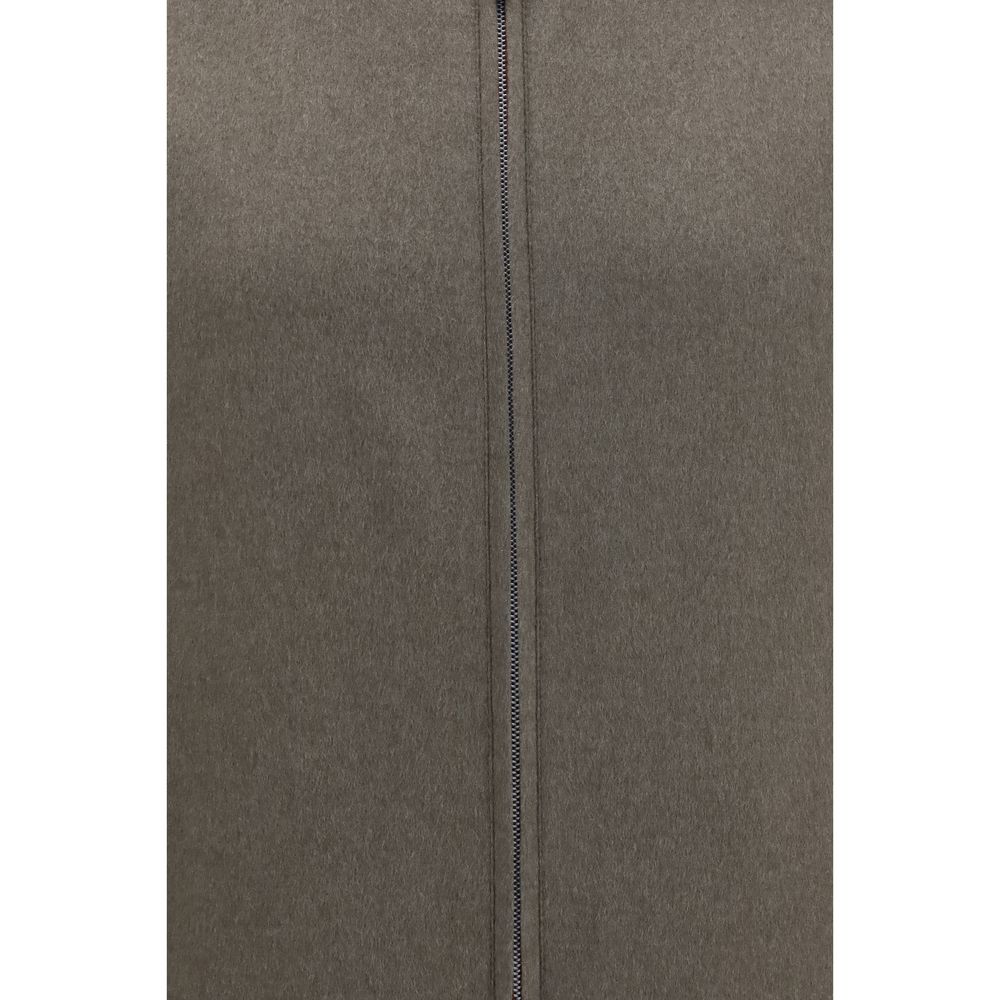Brunello Cucinelli Bicolor Cashmere Bomber - Eljoys Fashion 