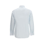Finamore Blue Cotton Pattern Shirt - Eljoys Fashion 