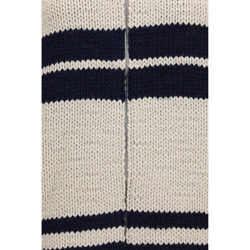 Prada Beige Wool Oves Aries Cardigan - Eljoys Fashion 