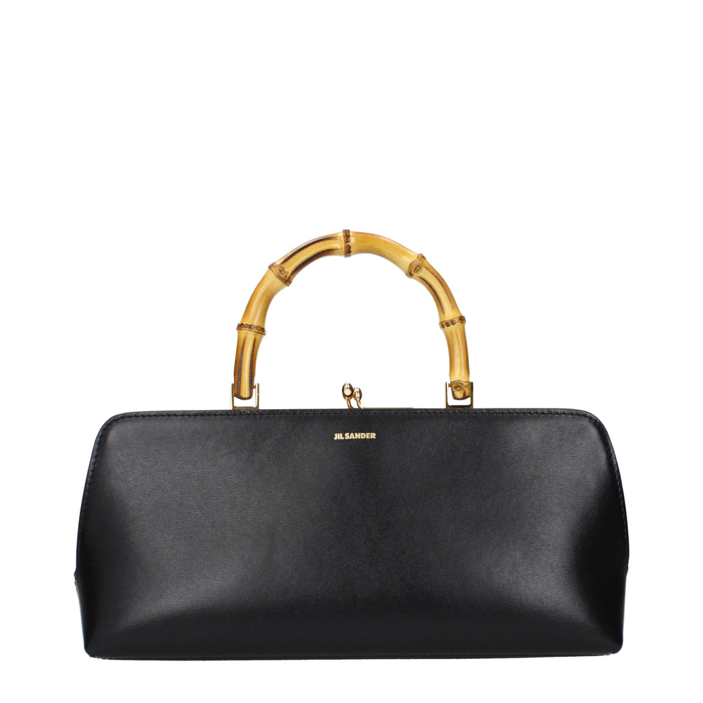 Jil Sander Black Leather Handbag