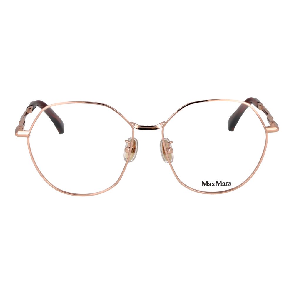 Max Mara Rose Gold Metal Glasses (Frames) - Eljoys Fashion 