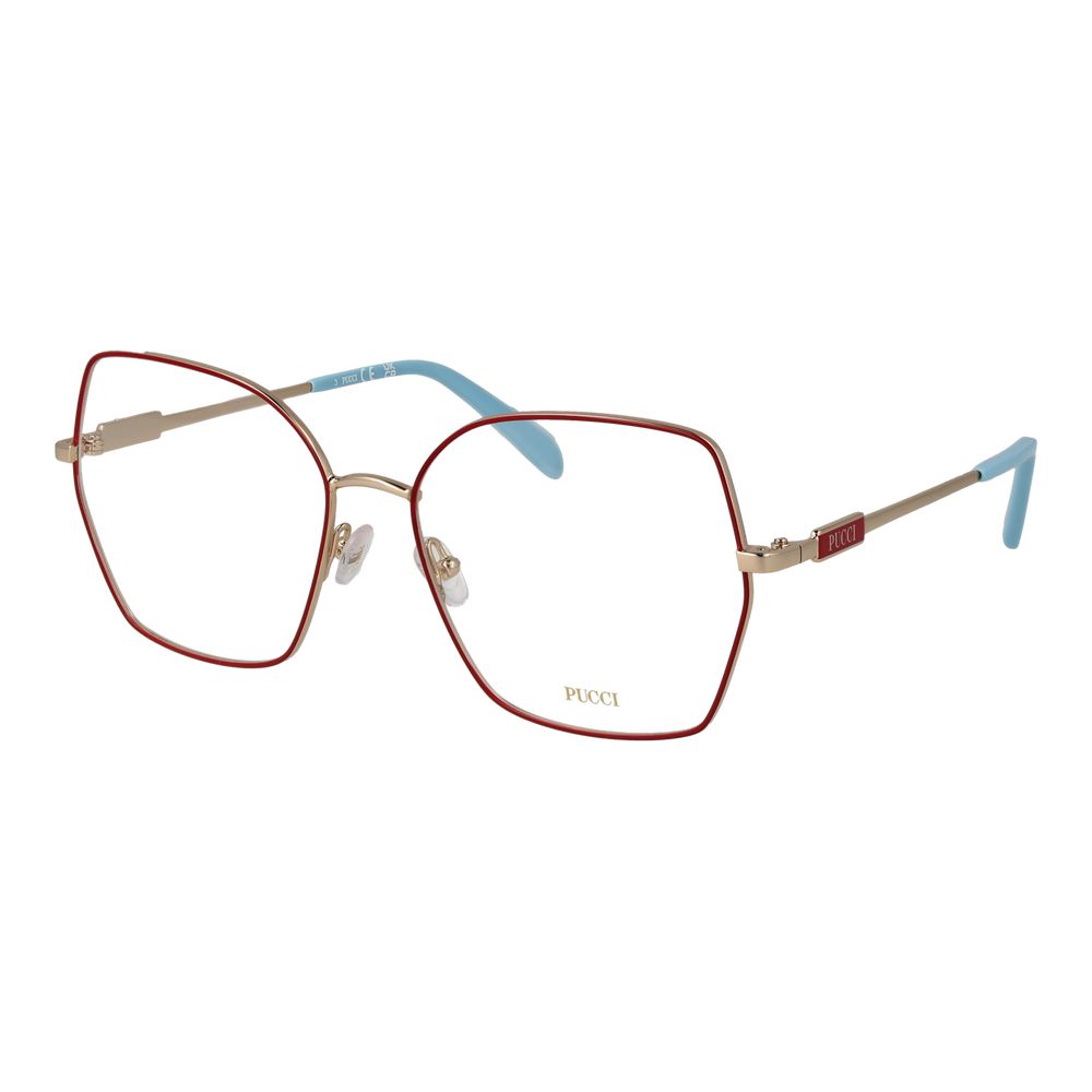 Emilio Pucci Red Metal Glasses (Frames) - Eljoys Fashion 