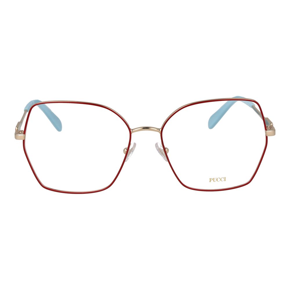 Emilio Pucci Red Metal Glasses (Frames) - Eljoys Fashion 