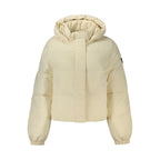 Guess Jeans Cream Polyester Women's Jacket - Eljoys Fashion 