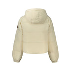 Guess Jeans Cream Polyester Women's Jacket - Eljoys Fashion 