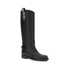 Burberry Black Polyurethane Rain Boots