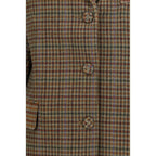 Ganni Brown Recycled Wool Blazer