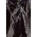 Ganni Bordeaux Polyethylene Full-Length Jacket