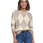 Street One Beige Polyester Sweatshirt - Eljoys Fashion 