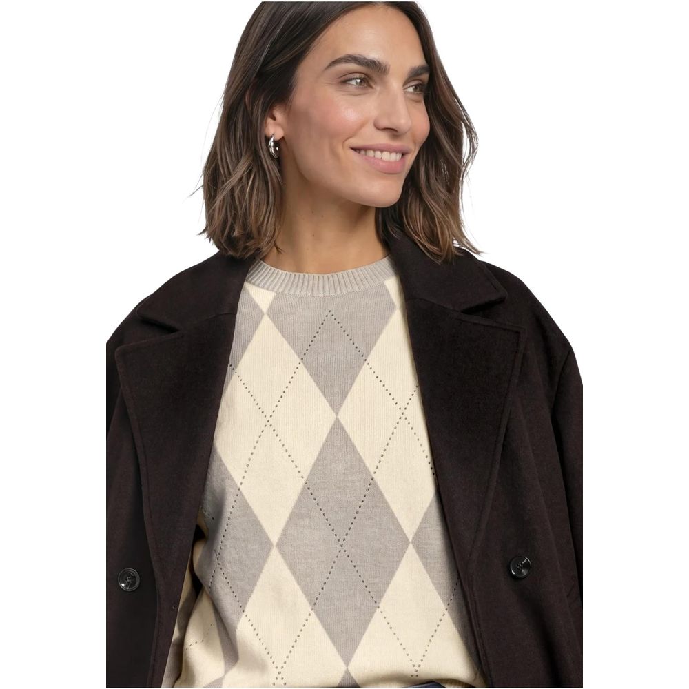 Street One Beige Polyester Sweatshirt - Eljoys Fashion 