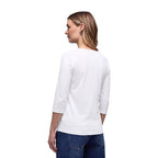 Street One White Cotton Long Sleeve T-Shirt - Eljoys Fashion 