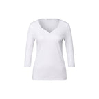 Street One White Cotton Long Sleeve T-Shirt - Eljoys Fashion 