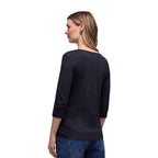 Street One Black Cotton Long Sleeve T-Shirt - Eljoys Fashion 