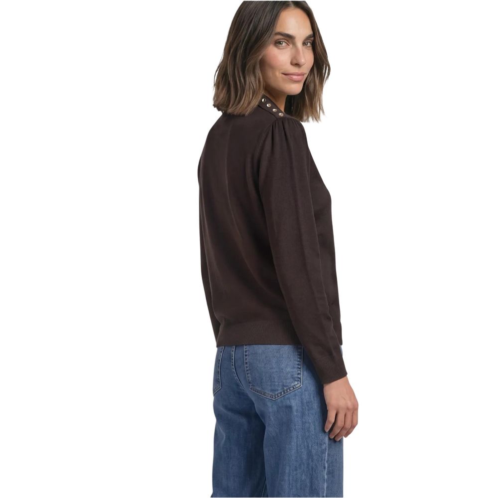 Street One Brown Viscose Sweatshirt - Eljoys Fashion 