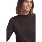 Street One Brown Viscose Sweatshirt - Eljoys Fashion 