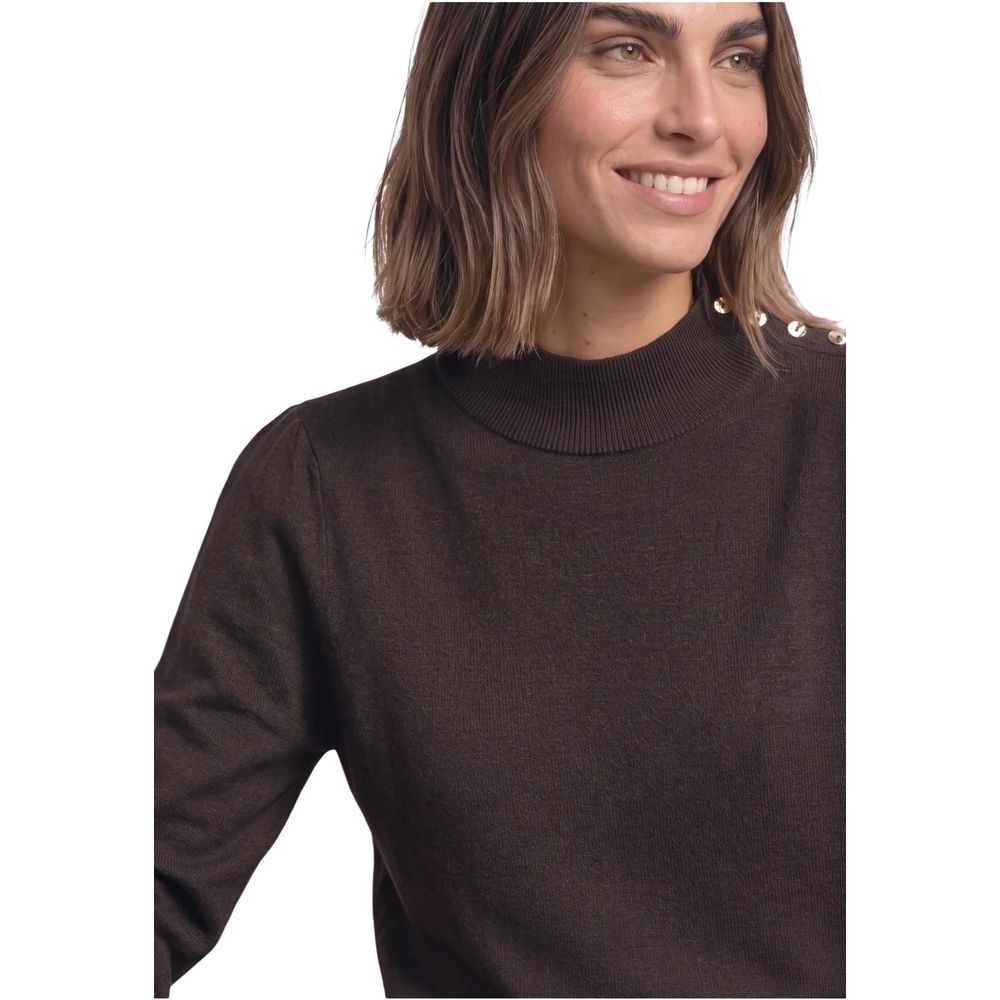 Street One Brown Viscose Sweatshirt - Eljoys Fashion 