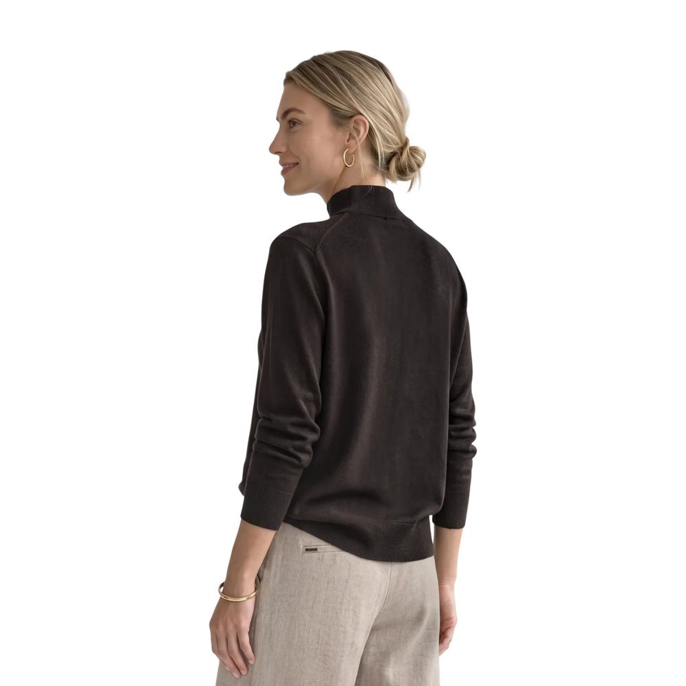 Street One Brown Viscose Turtleneck - Eljoys Fashion 