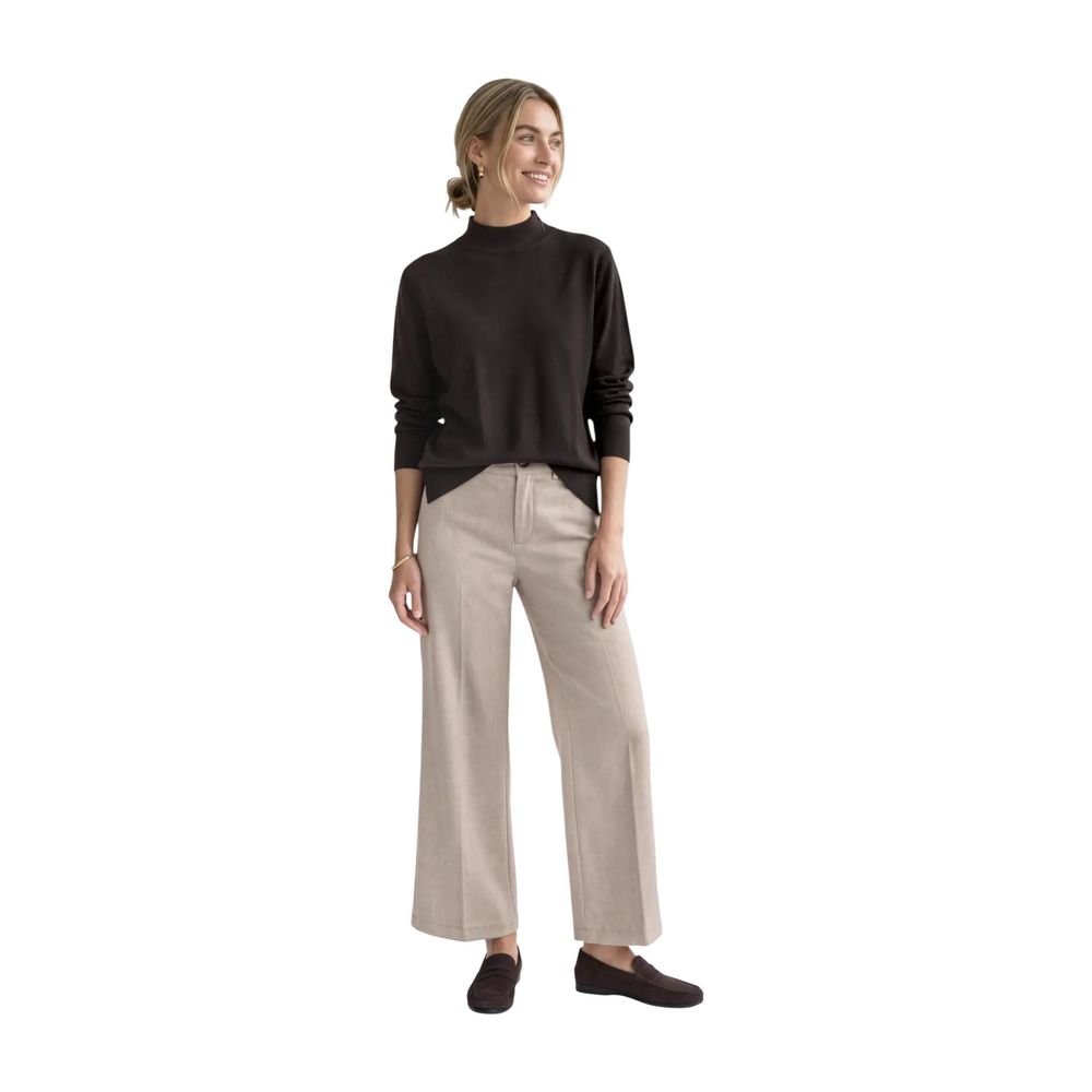 Street One Brown Viscose Turtleneck - Eljoys Fashion 