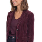 Street One Purple Cotton Blazer