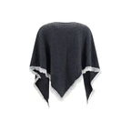 Ganni Gray Wool Oves Aries Scarf