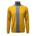 Roberto Pepe Luxury Yellow Wool Men's Sweater