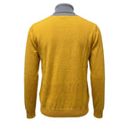 Roberto Pepe Luxury Yellow Wool Men's Sweater