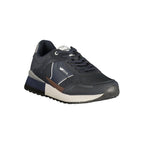 Gas Blue Polyurethane Men's Sneaker