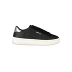 Gas Black Polyurethane Womens Sneaker