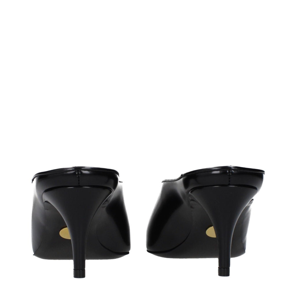 Stella McCartney Black Leather High Heel Pumps