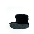 Mr&Mrs Italy Black Rabbit Fur Women Shoe
