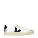 Veja Gray Leather Low Top Sneakers