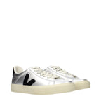 Veja Gray Leather Low Top Sneakers