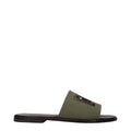 Dolce & Gabbana Green Fabric Slippers