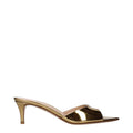 Gianvito Rossi Gold Leather Platform Sandals