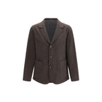 Finamore Brown Wool Oves Aries Full-Length Jacket